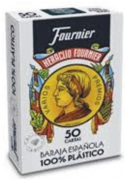 Fournier N ° 2100 50 Cartas 100% plastico