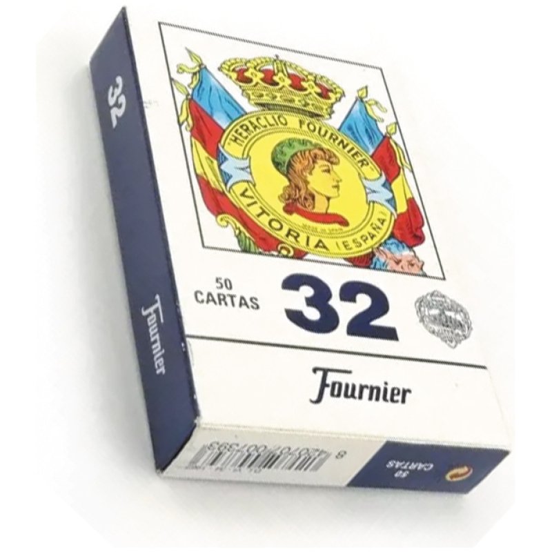 Naipe Español Fournier N°32 Rojo O Azul